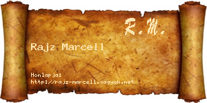 Rajz Marcell névjegykártya